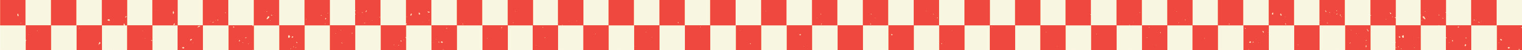 Red and white checkered pattern in horizontal rows creating a classic gingham or racing flag design